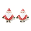 Christmas Themed Alloy Enamel Brooches JEWB-A001-09-1