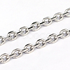 Non-Tarnish 304 Stainless Steel Cable Chains X-CHS-L001-68-1.2mm-1