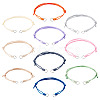 10Pcs Waxed Polyester Cord Bracelets Making AJEW-TAC00108-2