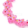 Handmade Bumpy Glass Beads Strands LAMP-F032-08L-3
