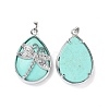 Dyed Natural Howlite Pendants G-G900-01P-21-2