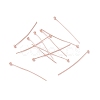 Brass Ball Head Pins KK-WH0058-02C-RG-3