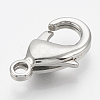 Tarnish Resistant 304 Stainless Steel Lobster Claw Clasps STAS-T033-25D-1