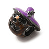 Halloween Brass Enamel European Beads X1-KK-A203-04B-B-2