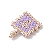 2Pcs Handmade MIYUKI Round Rocailles Seed Loom Pattern PALLOY-MZ00186-4