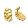 Ion Plating(IP) 304 Stainless Steel Stud Earrings EJEW-I281-09G-2