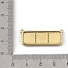 Brass Micro Pave Clear Cubic Zirconia Connector Charms CU-CBA30E8-01G-A02-3