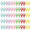 60Pcs 6 Colors Spray Painted Eco-Friendly Alloy Lobster Claw Clasps FIND-PH0004-93-1
