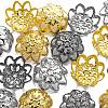 300Pcs 3 Style Iron Fancy Bead Caps IFIN-FS0001-07-4