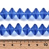 Frosted & Baking Paint Transparent Glass Beads Strands GL-CBA2ED2-03G-4