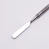 Stainless Steel Color Palette and Double Head Spoon Palette Spatulas Stick Rod MRMJ-WH0062-41P-2