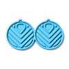 DIY Hollow-out Flat Round Pendant Silicone Molds LS-DIY-I099-37-1
