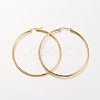 Ion Plating(IP) 304 Stainless Steel Hoop Earrings X-EJEW-N0016-11G-I-1