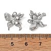SHEGRACE Brass Pave Clear Cubic Zirconia Pendants XGRQ4D807-657P-3