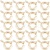 20Pcs Brass Spring Ring Clasps KK-BBC0025-72B-7