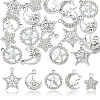 10Pcs 5 Styles Alloy Crystal Rhinestone Pendants FIND-YW0011-73-1