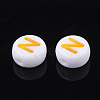 Initial Acrylic Beads X-OACR-E001-20N-2