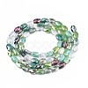 Electroplate Glass Beads Strands EGLA-S194-17D-2