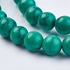 Imitation Synthetic Turquoise Bead Strands G-F434-6mm-03-3