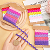 4 Cards 2 Styles  Polyester Wavy Fringe Trim Ribbon DIY-GF0009-48F-3
