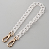 Acrylic Imitation Jelly Curb Chain Link Purse Chains FIND-WH0126-257A-1