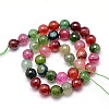 Natural Agate Round Beads Strand X-G-L085-8mm-01-2