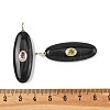 Natural Obsidian Pendants G-D357-02D-3