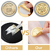Plastic Self Adhesive Gold Foil Embossed Stickers DIY-WH0211-230-3