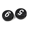 Opaque Acrylic European Beads AC-CBA1794-02-2