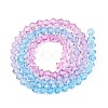 Gradient Color Baking Paint Glass Bead Strands DGLA-A039-T2mm-A06-3