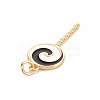 Brass Enamel Pendants KK-S362-033D-NR-3