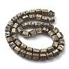Electroplated Natural Lava Rock Beads Strands G-A251-A01-01E-1