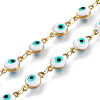 Handmade Enamel Link Chains STAS-I154-02G-2