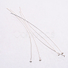 925 Sterling Silver Flat Head Pins STER-K017-50mm-S-2