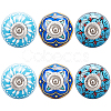 6Pcs 3 Styles Printing Porcelain Drawer Knobs FIND-GA0001-29D-1