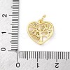 Brass Micro Pave Cubic Zirconia Pendants KK-S510-36G-01-3