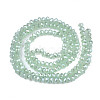Electroplate Imitation Jade Glass Beads Strands EGLA-J025-F07-2