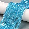 Transparent Electroplate Glass Beads Strands LS-GLAA-F029-3mm-A19-4