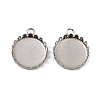 304 Stainless Steel Pendant Cabochon Settings STAS-NH0003-03P-01-1