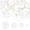 70Pcs 4 Styles 2-Hole Freshwater Shell Buttons BUTT-FG0001-16-1