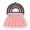 Polycotton(Polyester Cotton) Tassel Big Pendants FIND-T052-14E-2