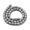 Electroplated Natural Lava Rock Beads Strands G-G984-16A-2