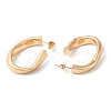 Brass Twist Oval Stud Earring Findings EJEW-Q765-06G-2