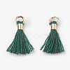 Polycotton(Polyester Cotton) Tassel Pendant Decorations FIND-S275-08G-1