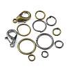 40Pcs 2 Color Zinc Alloy Lobster Claw Clasps DIY-YW0006-32-3