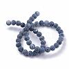 Frosted Natural Weathered Agate Beads Strands G-F367-8mm-05-2