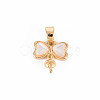 Brass Peg Bails Pendants KK-T062-171G-NF-1