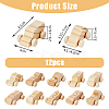 2 Sets 2 Style Unfinished Blank Wood Cars DIY-FH0006-32-2