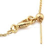 Stainless Steel Cable Chain Bracelets for Men Women BJEW-G736-11G-3