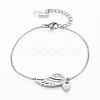 304 Stainless Steel Link Bracelets BJEW-H521-15P-1